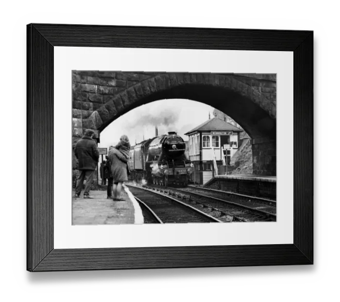 Framed Print : The Flying Scotsman at Wennington Junction, Lancs, on its 60th b Framed Print : The Flying Scotsman at Wennington Junction, Lancs, on its 60th b