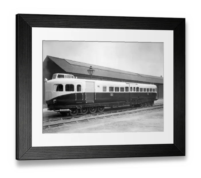 Framed Print : Rail-Car with pneumatic tyres Framed Print : Rail-Car with pneumatic tyres