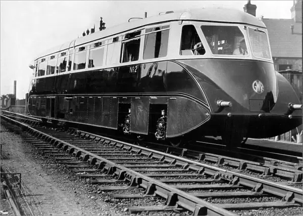 Great Western Railway Diesel express streamlined rail car 1934