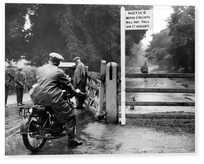 Print : Motorcyclist in Dulwich