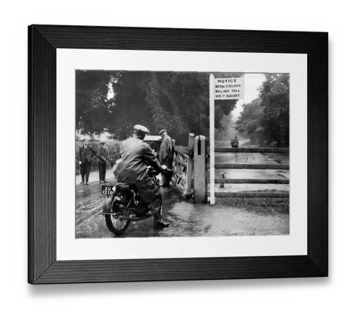 Framed Print : Motorcyclist in Dulwich Framed Print : Motorcyclist in Dulwich