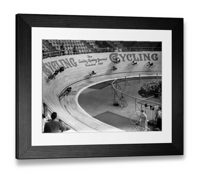 Framed Print : Cycle racing at Wembley, London Framed Print : Cycle racing at Wembley, London
