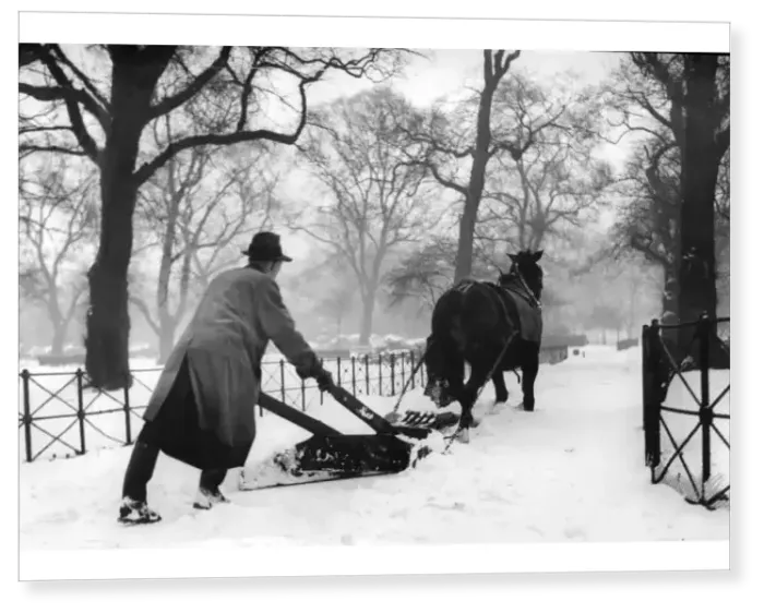 Print : Snow plough 1940 Print : Snow plough 1940