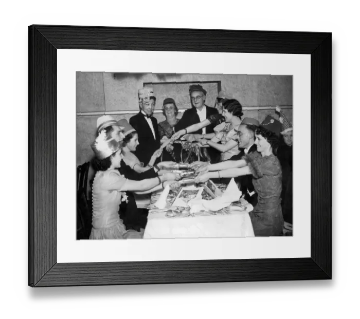 Framed Print : Christmas party 1937 Framed Print : Christmas party 1937