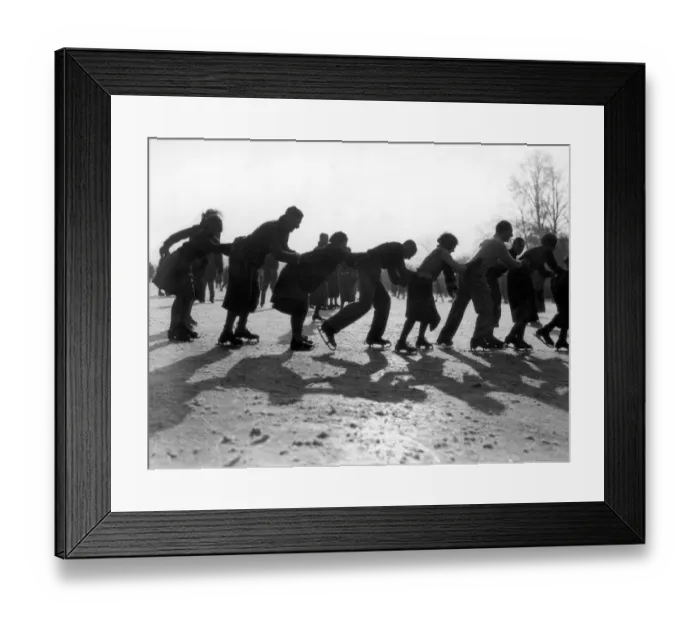 Framed Print : Skaters 1933 Framed Print : Skaters 1933