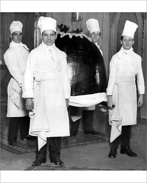Giant Christmas pudding, 1926