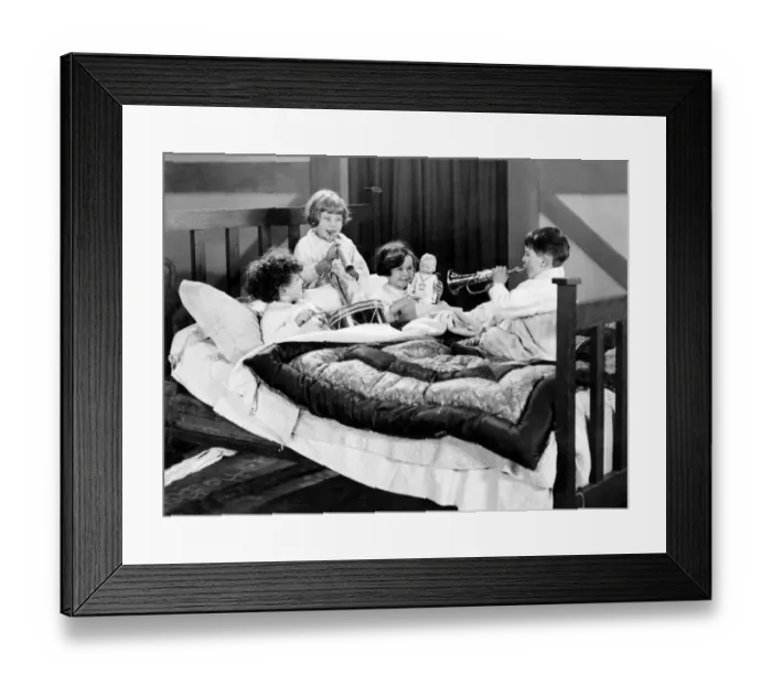 Framed Print : Christmas morning 1925