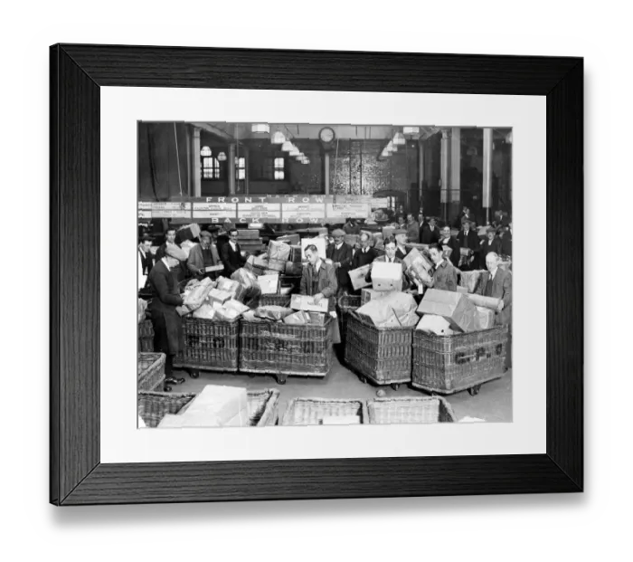 Framed Print : Christmas post 1929 Framed Print : Christmas post 1929