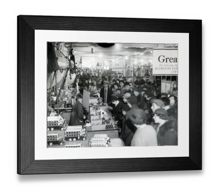 Framed Print : Christmas shopping 1936 Framed Print : Christmas shopping 1936