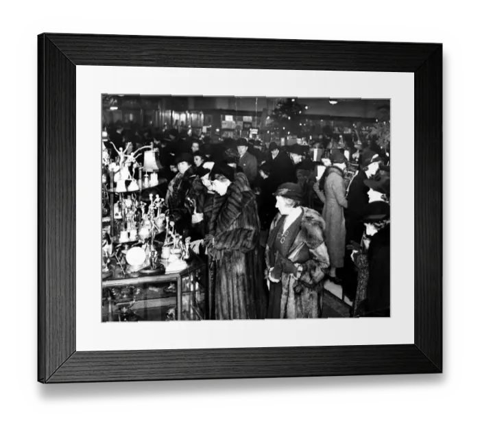 Framed Print : Derry and Toms Christmas 1935