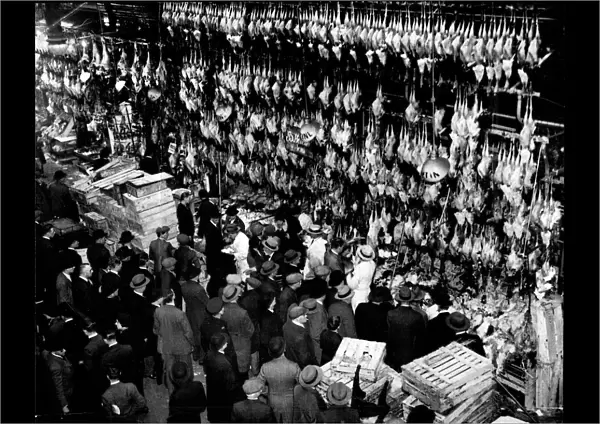 Turkeys at Leadenhall Market 1932