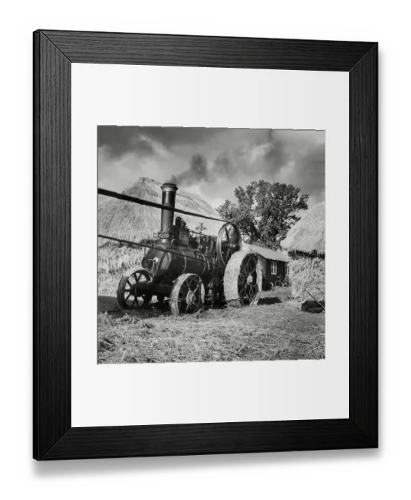 Framed Print : Traction engine driving a threshing machine Framed Print : Traction engine driving a threshing machine