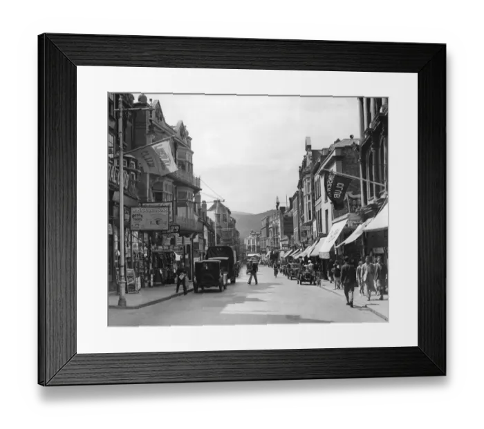 Framed Print : The High Street at Ilfracombe in Devon Framed Print : The High Street at Ilfracombe in Devon