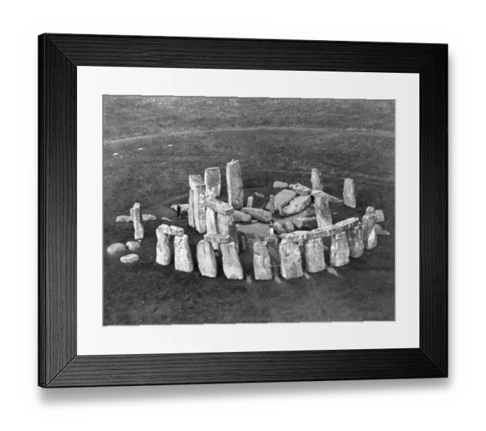 Framed Print : Aerial view of Stonehenge 1931