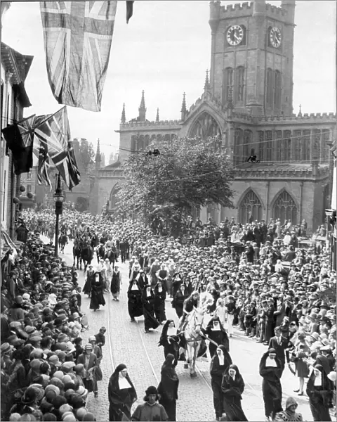 Lady Godivas procession in Coventry 1929