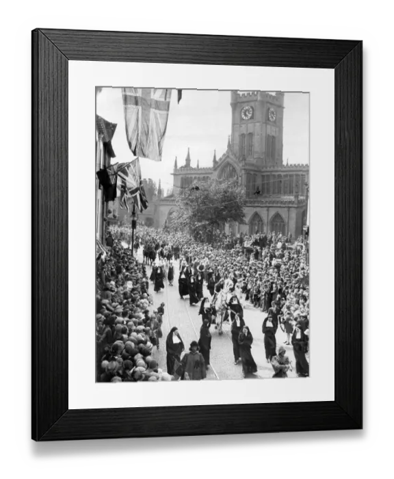Framed Print : Lady Godivas procession in Coventry 1929 Framed Print : Lady Godivas procession in Coventry 1929