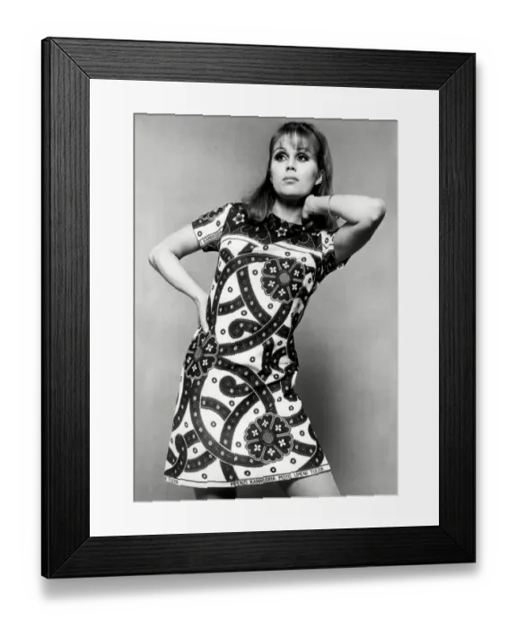Framed Print : Joanna Lumley modelling Framed Print : Joanna Lumley modelling