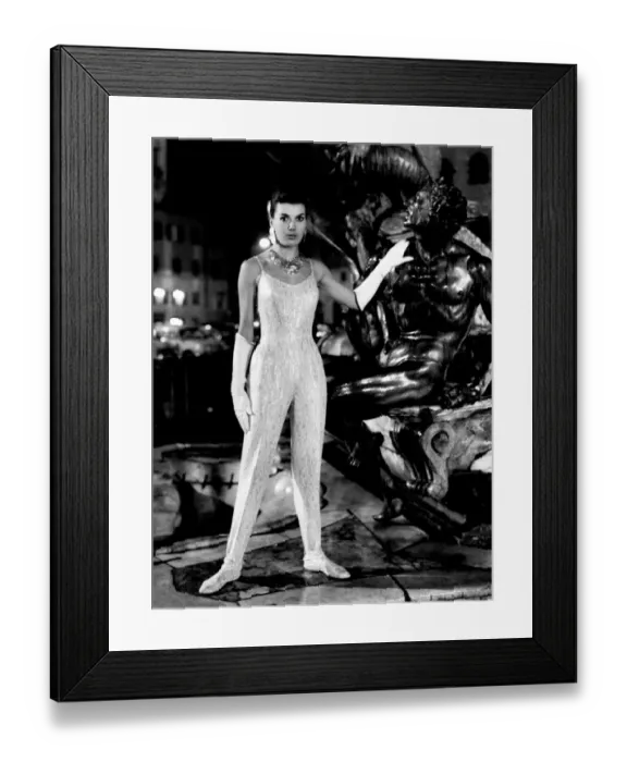 Framed Print : Pucci design cat suit 1961 Framed Print : Pucci design cat suit 1961