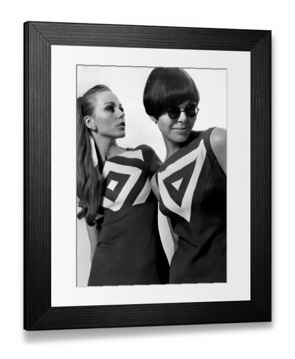 Framed Print : Sixties geometric fashions Framed Print : Sixties geometric fashions