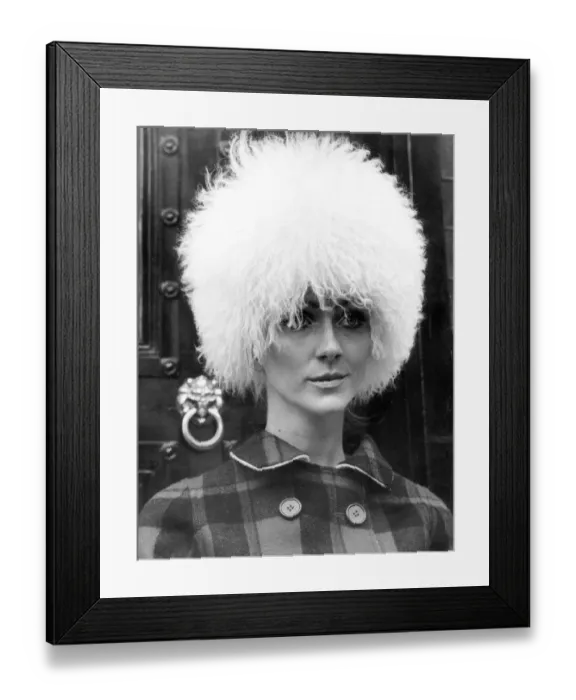 Framed Print : Fluffy sixties hat Framed Print : Fluffy sixties hat