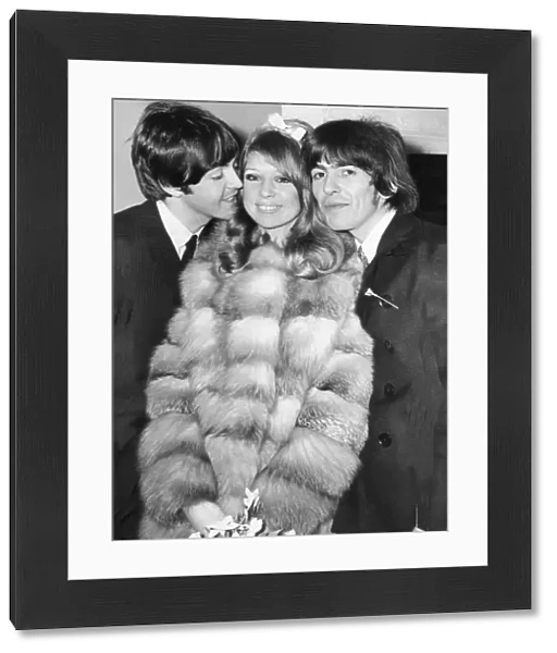George Harrison and his wife Pattie Boyd (divorced June 1977) wi