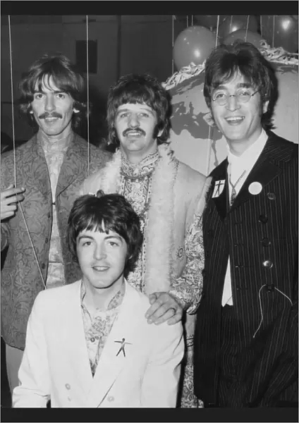 Paul McCartney, George Harrison, Ringo Starr and John Lennon at
