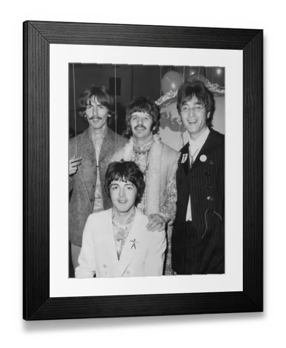 Framed Print : Paul McCartney, George Harrison, Ringo Starr and John Lennon Framed Print : Paul McCartney, George Harrison, Ringo Starr and John Lennon
