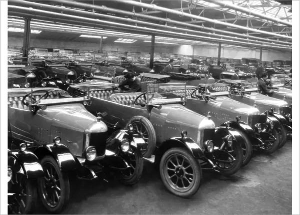Morris cars at Stewart and Arden works 1924