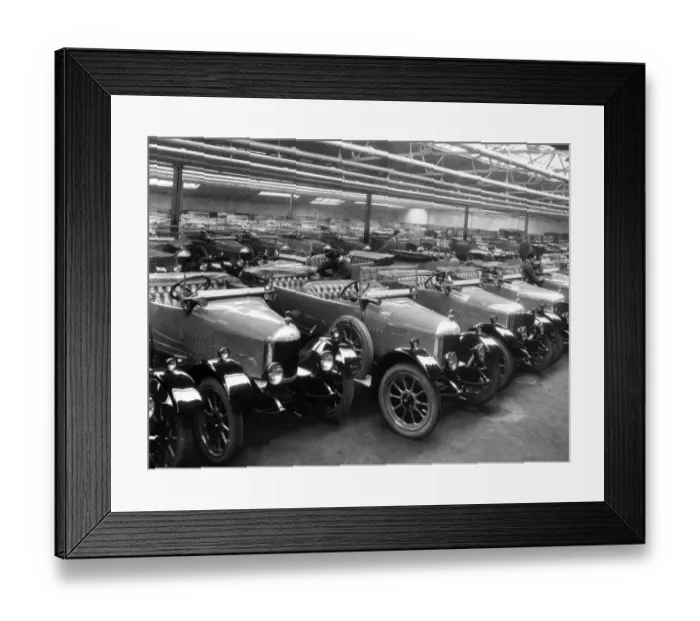 Framed Print : Morris cars at Stewart and Arden works 1924 Framed Print : Morris cars at Stewart and Arden works 1924