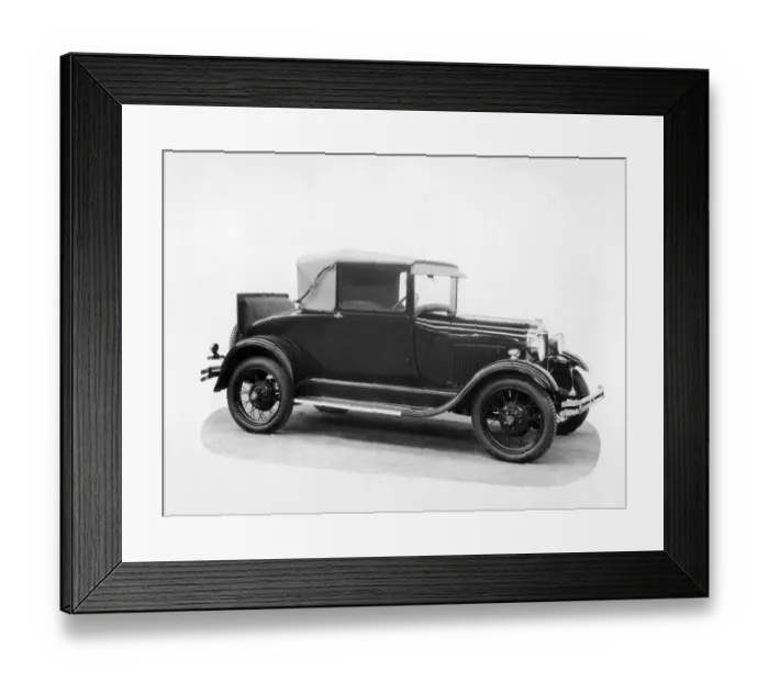 Framed Print : A 1928 Ford Sport Coupe motor car Framed Print : A 1928 Ford Sport Coupe motor car