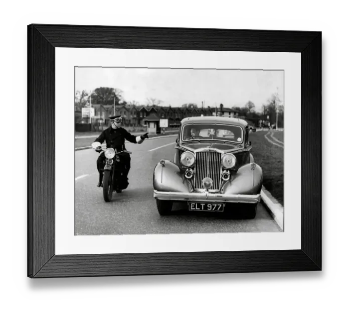 Framed Print : Pulled Over