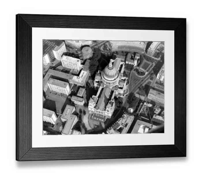 Framed Print : St Pauls Cathedral from the air Framed Print : St Pauls Cathedral from the air