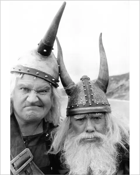 The Two Ronnies, dressed as Vikings