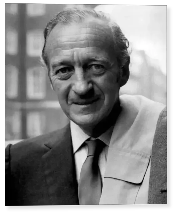 Print : David Niven, actor, 1969 Print : David Niven, actor, 1969