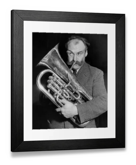 Framed Print : Actor and Comedian Jimmy Edwards Framed Print : Actor and Comedian Jimmy Edwards