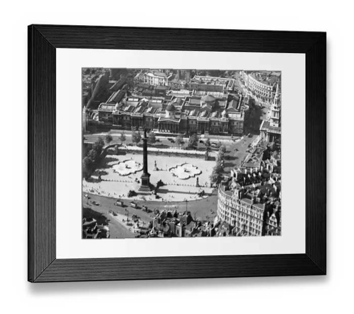 Framed Print : Aerial view of the National Gallery and Trafalgar Square 1924