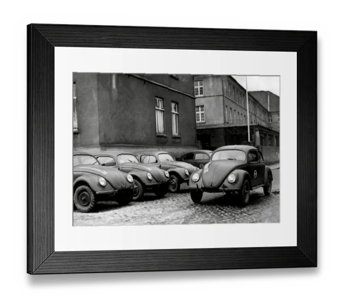 Framed Print : 1945 Volkswagen motor cars Framed Print : 1945 Volkswagen motor cars