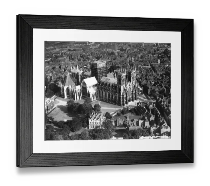 Framed Print : Aerial view of York Minster - 1935
