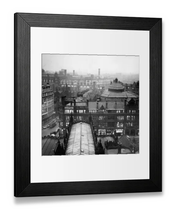 Framed Print : Aerial view of the Manchester Corn Exchange 1961 Framed Print : Aerial view of the Manchester Corn Exchange 1961