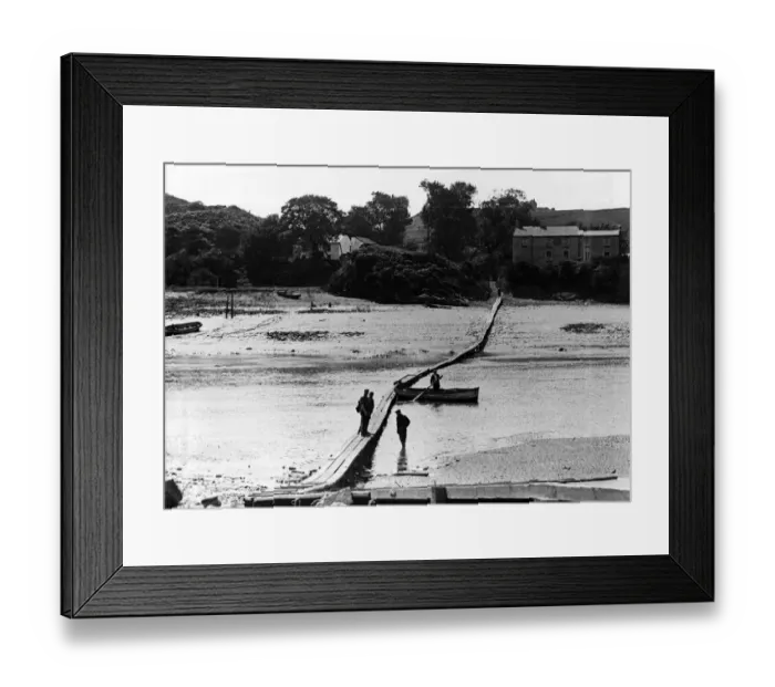 Framed Print : The Crossing over the River Neath 1936 Framed Print : The Crossing over the River Neath 1936