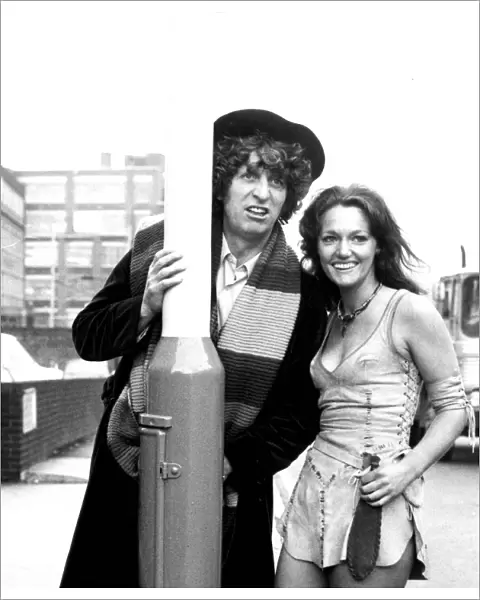 Tom Baker and Louise Jameson as The Doctor and Leela