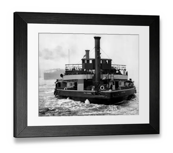 Framed Print : The Will Brooks, Woolwich Free Ferry in London Framed Print : The Will Brooks, Woolwich Free Ferry in London