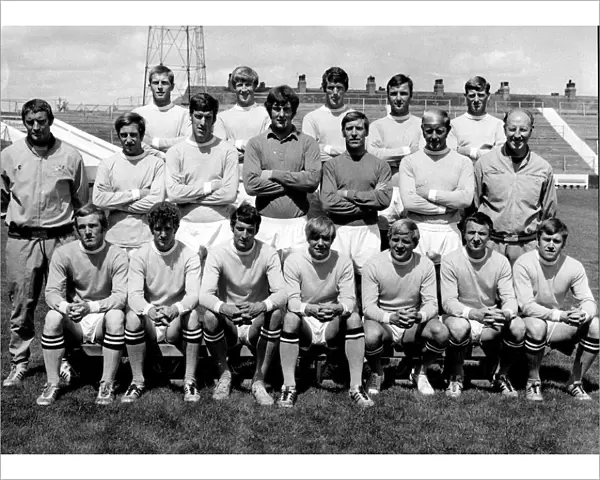 Manchester City F. C. team group 1969. Back Row Alan Oakes, Coli