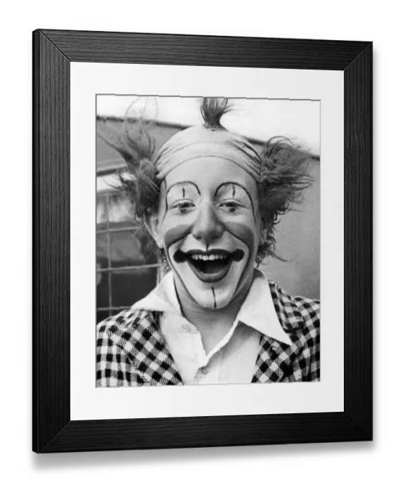 Framed Print : Circus Clown