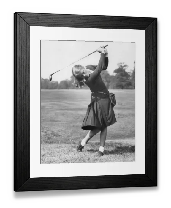Framed Print : Girl Golfer Framed Print : Girl Golfer