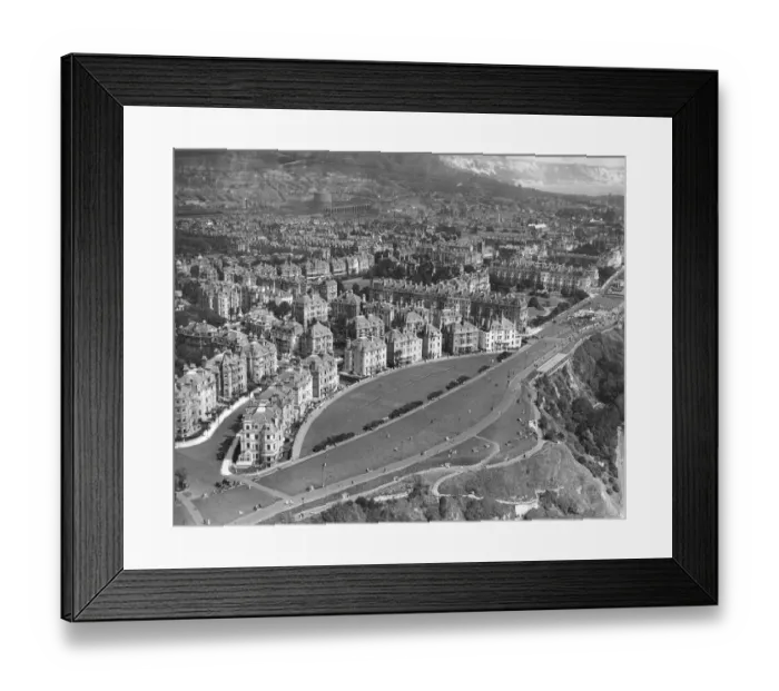 Framed Print : The Hotels on the Leas Cliffs at Folkestone 1936 Framed Print : The Hotels on the Leas Cliffs at Folkestone 1936