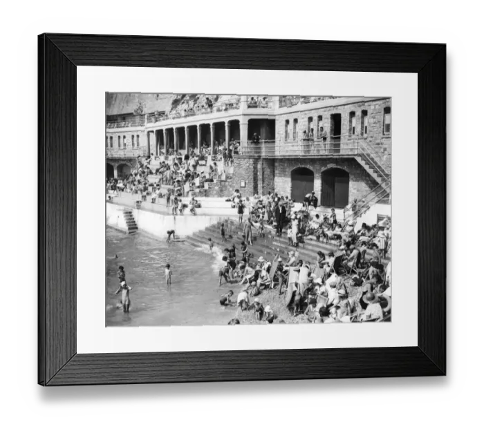Framed Print : The Lido Plymouth 1935 Framed Print : The Lido Plymouth 1935