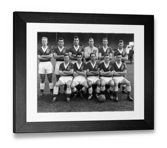 Framed Print : Wales Football Team 1958