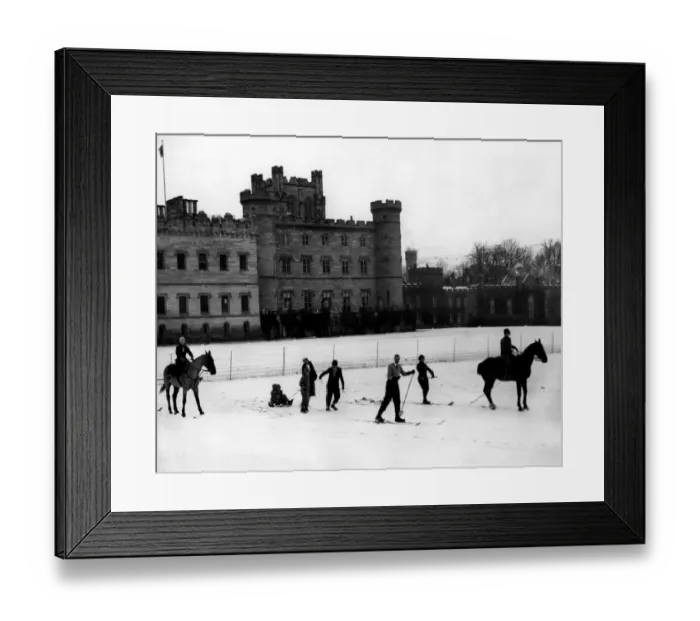 Framed Print : Snow at Taymouth Castle Hotel 1931 Framed Print : Snow at Taymouth Castle Hotel 1931