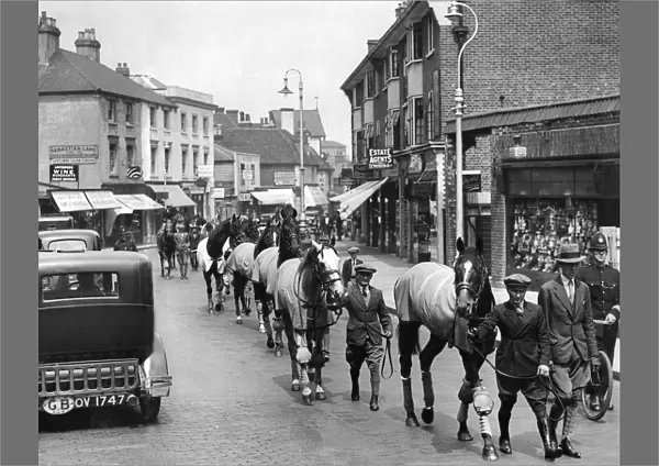 Racehorses at Epsom 1936